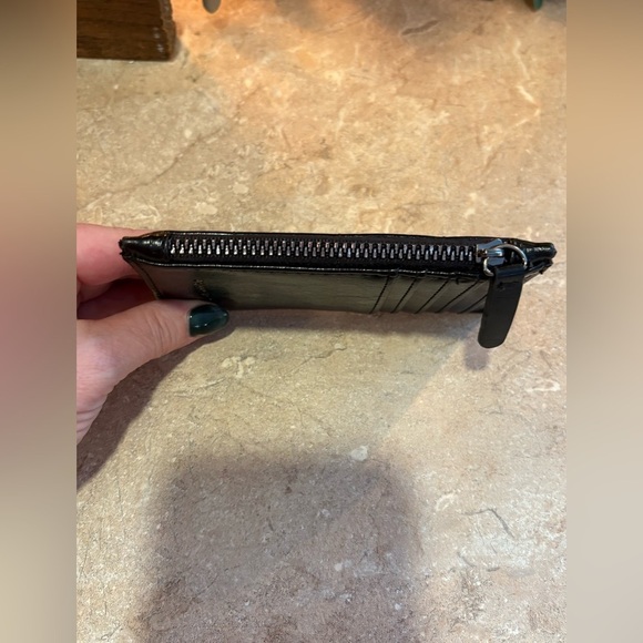 COPY - POPPY GREY Black Napa Quilted Faux Patent Leather NWOT - Picture 5 of 8